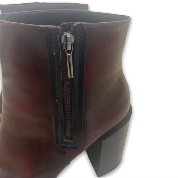 Zara Trafaluc Limited Red Oxblood Booties - Picture 4 of 6